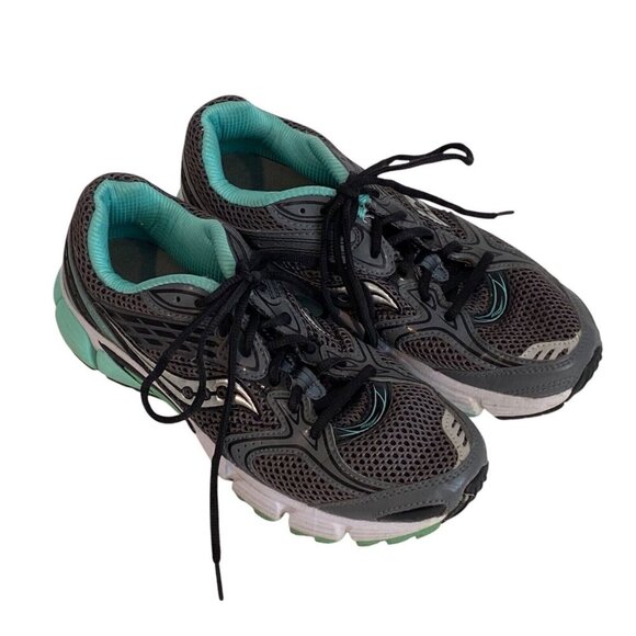 Saucony Grid Liberate Running Shoes Womens 8.5 Lace Up Gray Green S15231-8 - Picture 1 of 14